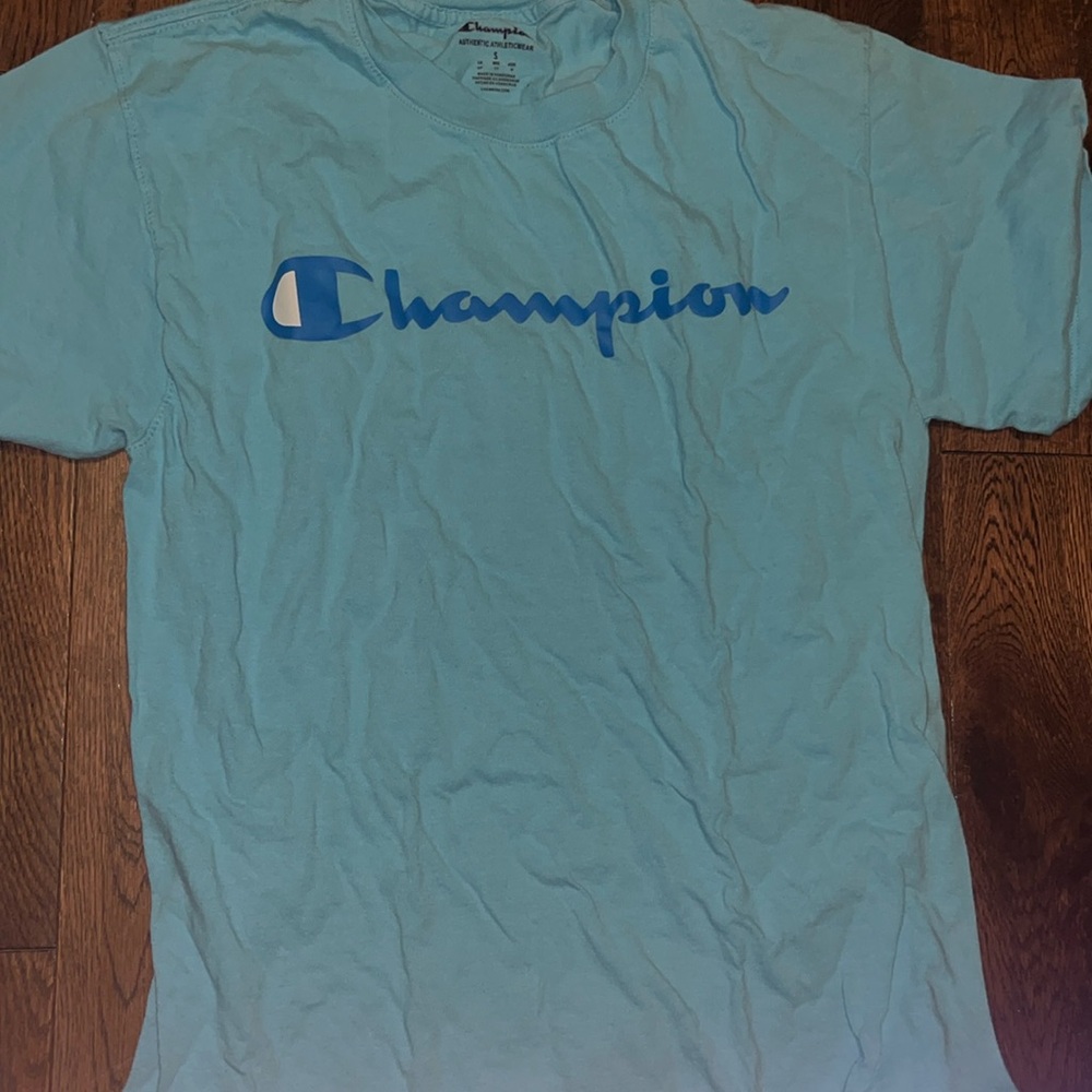 Blue champion shirt